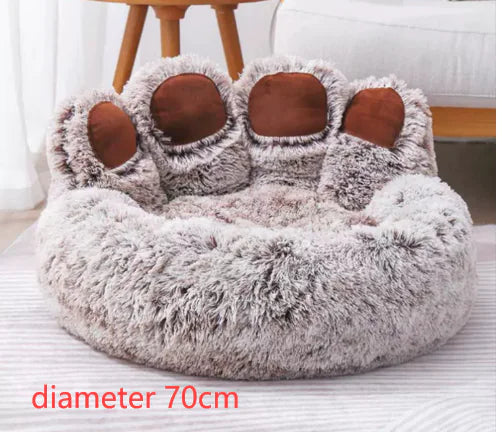 Long Plush Cat Bed – Cozy, Soft & Comfortable Sleeping Spot for Cats