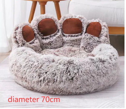 Long Plush Cat Bed – Cozy, Soft & Comfortable Sleeping Spot for Cats
