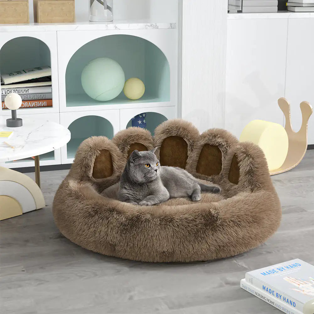 Long Plush Cat Bed – Cozy, Soft & Comfortable Sleeping Spot for Cats