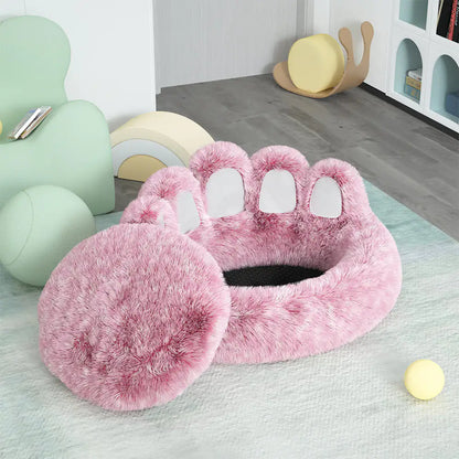Long Plush Cat Bed – Cozy, Soft & Comfortable Sleeping Spot for Cats