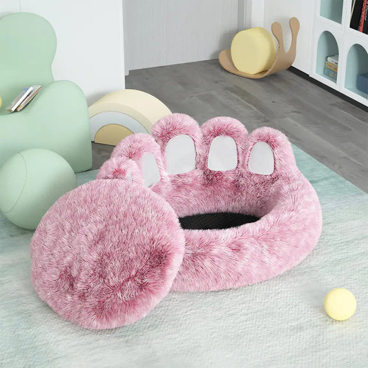 Long Plush Cat Bed – Cozy, Soft & Comfortable Sleeping Spot for Cats