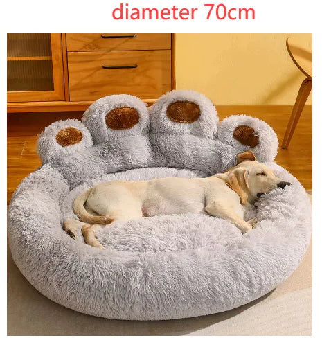 Long Plush Cat Bed – Cozy, Soft & Comfortable Sleeping Spot for Cats