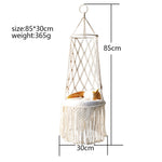Macrame Hanging Cat Hammock Wall Bed – Handmade Boho Macrame Pet Swing Bed, Hanging Cat Bed, Cozy Wall Mounted Cat Hammock Gift
